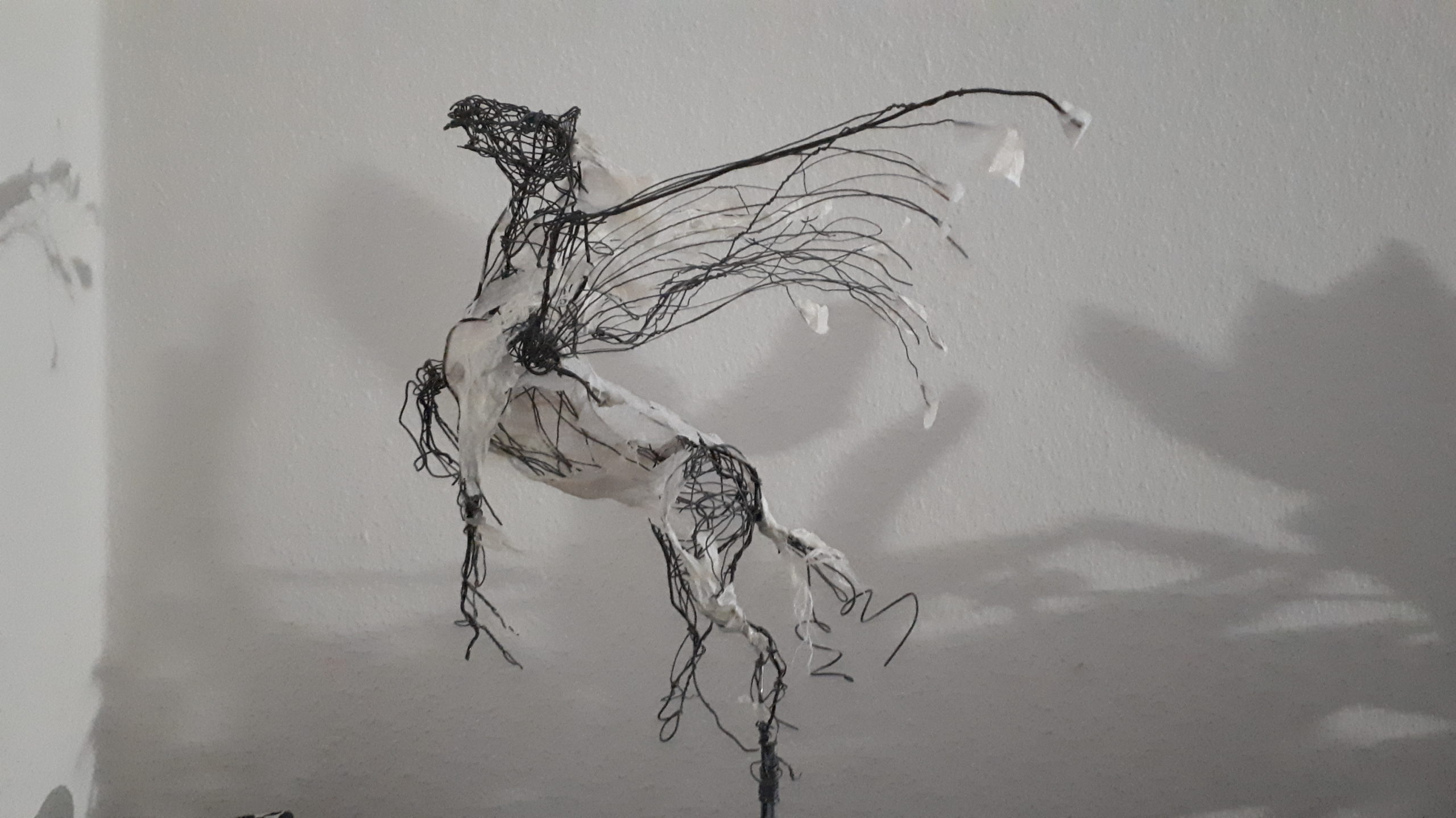 Sculpture fil de fer & Papier mâché Les Bateliers